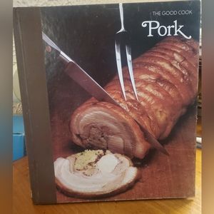 The Good Cook Pork, vintage cook book , hardcover , printed in USA , 176 pages